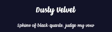 Dusty Velvet by Brittney Murphy Design — Script Handwritten Font — thumbnail 2