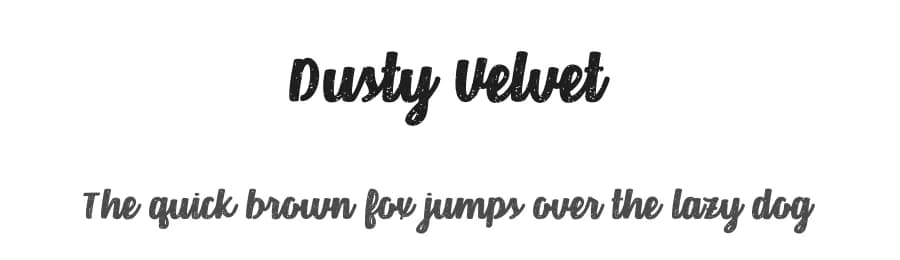 Dusty Velvet by Brittney Murphy Design — Script Handwritten Font