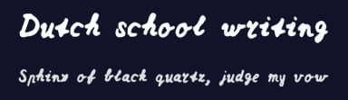 Dutch school writing by Joris Koekman — Script Handwritten Font — thumbnail 2