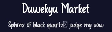 Duwekyu Market by Chamdan Chakim — Script Handwritten Font — thumbnail 2