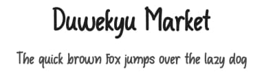 Duwekyu Market by Chamdan Chakim — Script Handwritten Font — thumbnail 1