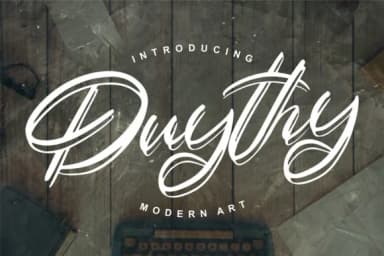 Duythy Font by Vunira — Script Handwritten Font — thumbnail 1