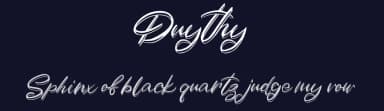 Duythy by Vunira Design — Script Handwritten Font — thumbnail 2