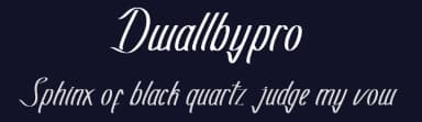 Dwallbypro by Muhammad Ahwal Bobby — Script Handwritten Font — thumbnail 2