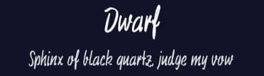 Dwarf by Id: #1146462 — Script Handwritten Font — thumbnail 2