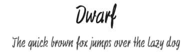 Dwarf by Id: #1146462 — Script Handwritten Font — thumbnail 1