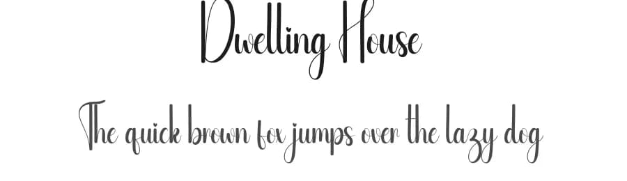 Dwelling House by Scratchones — Script Handwritten Font