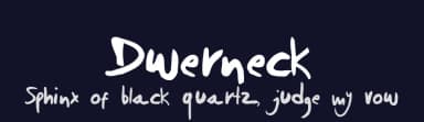 Dwerneck by Empire of Dust — Script Handwritten Font — thumbnail 2