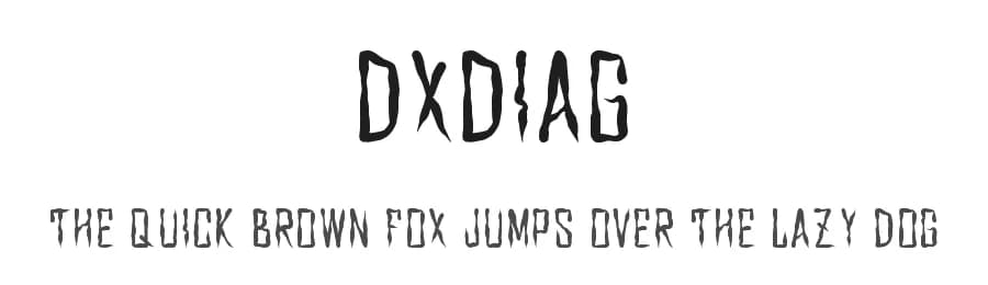 Dxdiag by Bastian Ahad — Script Handwritten Font