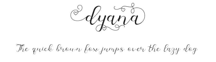 Dyana by Yesie Erma Yunita — Script Handwritten Font