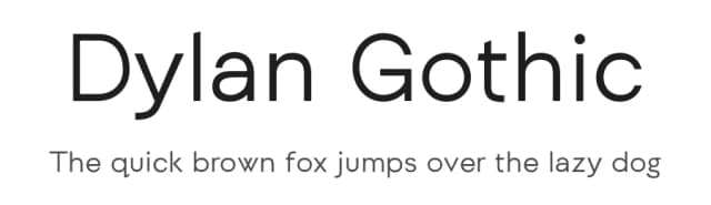 Dylan Gothic by Simon Dunford — Sans Serif Font