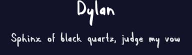 Dylan by Dylan Culhane — Script Handwritten Font — thumbnail 2