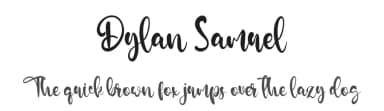 Dylan Samuel by Kong Font — Script Handwritten Font — thumbnail 1
