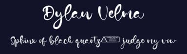 Dylan Velma by Kong Font — Script Handwritten Font — thumbnail 2