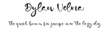 Dylan Velma by Kong Font — Script Handwritten Font — thumbnail 1