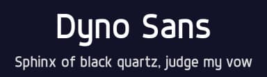 Dyno Sans by Jayvee Enaguas — Sans Serif Font — thumbnail 2