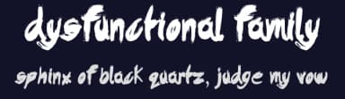Dysfunctional Family by JSH creates — Script Handwritten Font — thumbnail 2