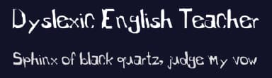 Dyslexic English Teacher by DyslexicEnglishTeacher — Script Handwritten Font — thumbnail 2