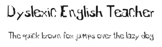 Dyslexic English Teacher by DyslexicEnglishTeacher — Script Handwritten Font