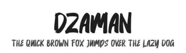Dzaman by Skiiller Studio — Script Handwritten Font — thumbnail 1