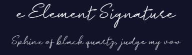 e Element Signature by wepfont.com — Script Handwritten Font — thumbnail 2