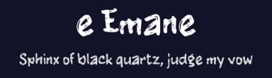 e Emane by wepfont.com — Script Handwritten Font — thumbnail 2