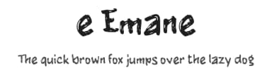 e Emane by wepfont.com — Script Handwritten Font — thumbnail 1