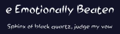 e Emotionally Beaten by wepfont.com — Script Handwritten Font — thumbnail 2