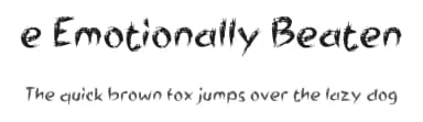 e Emotionally Beaten by wepfont.com — Script Handwritten Font — thumbnail 1
