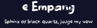 e Empang by wepfont.com — Script Handwritten Font — thumbnail 2