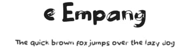 e Empang by wepfont.com — Script Handwritten Font — thumbnail 1