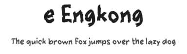 e Engkong by wepfont.com — Script Handwritten Font — thumbnail 1
