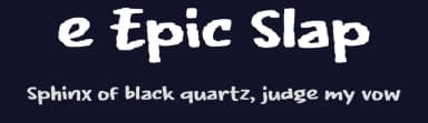 e Epic Slap by wepfont.com — Script Handwritten Font — thumbnail 2