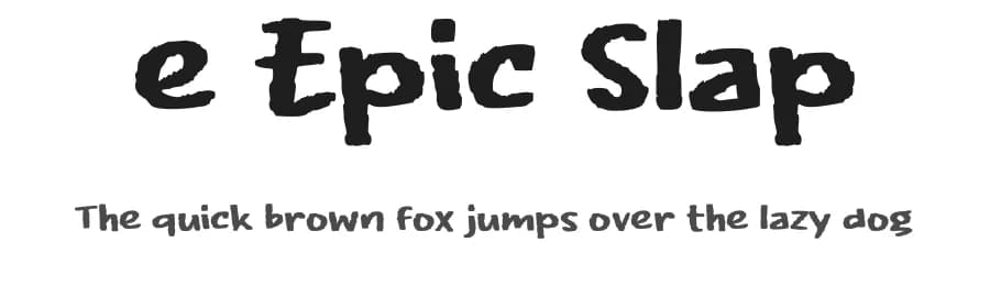 e Epic Slap by wepfont.com — Script Handwritten Font