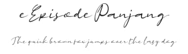 e Episode Panjang by wepfont.com — Script Handwritten Font — thumbnail 1