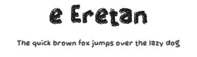 e Eretan by wepfont.com — Script Handwritten Font — thumbnail 1