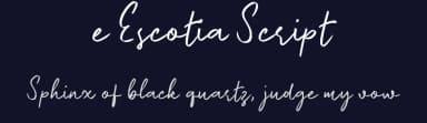 e Escotia Script by wepfont.com — Script Handwritten Font — thumbnail 2