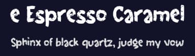 e Espresso Caramel by wepfont.com — Script Handwritten Font — thumbnail 2