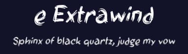 e Extrawind by wepfont.com — Script Handwritten Font — thumbnail 2
