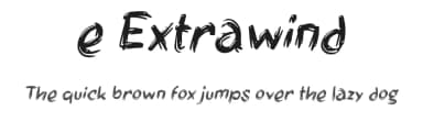 e Extrawind by wepfont.com — Script Handwritten Font — thumbnail 1