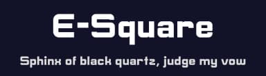 E-Square by Studio Typo — Sans Serif Font — thumbnail 2
