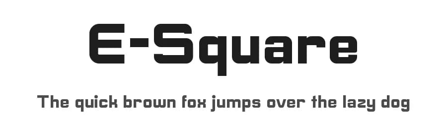 E-Square by Studio Typo — Sans Serif Font