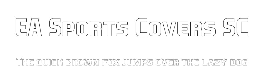 EA Sports Covers SC by koeiekat — Sans Serif Font