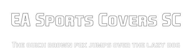 EA Sports Covers SC by koeiekat — Sans Serif Font