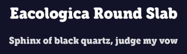 Eacologica Round Slab by deFharo — Serif Font — thumbnail 2