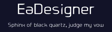 EaDesigner by Edgar Sarmiento — Sans Serif Font — thumbnail 2