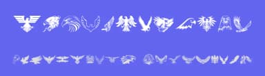 Eagle by Woodcutter — Dingbats Font — thumbnail 3