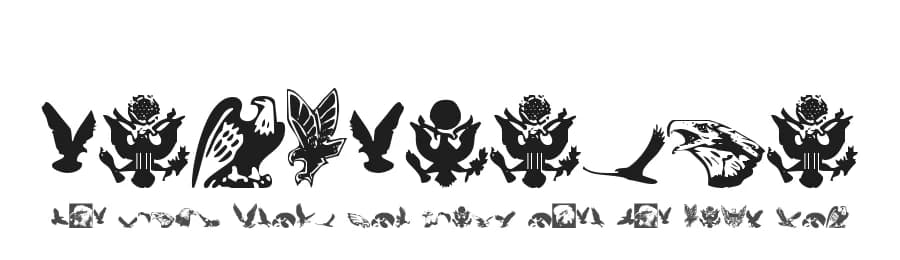 Eaglemania by Iconian Fonts — Dingbats Font