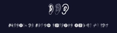 Ear by Woodcutter — Dingbats Font — thumbnail 2