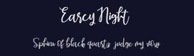 Earcy Night by Masanis Studio — Script Handwritten Font — thumbnail 2